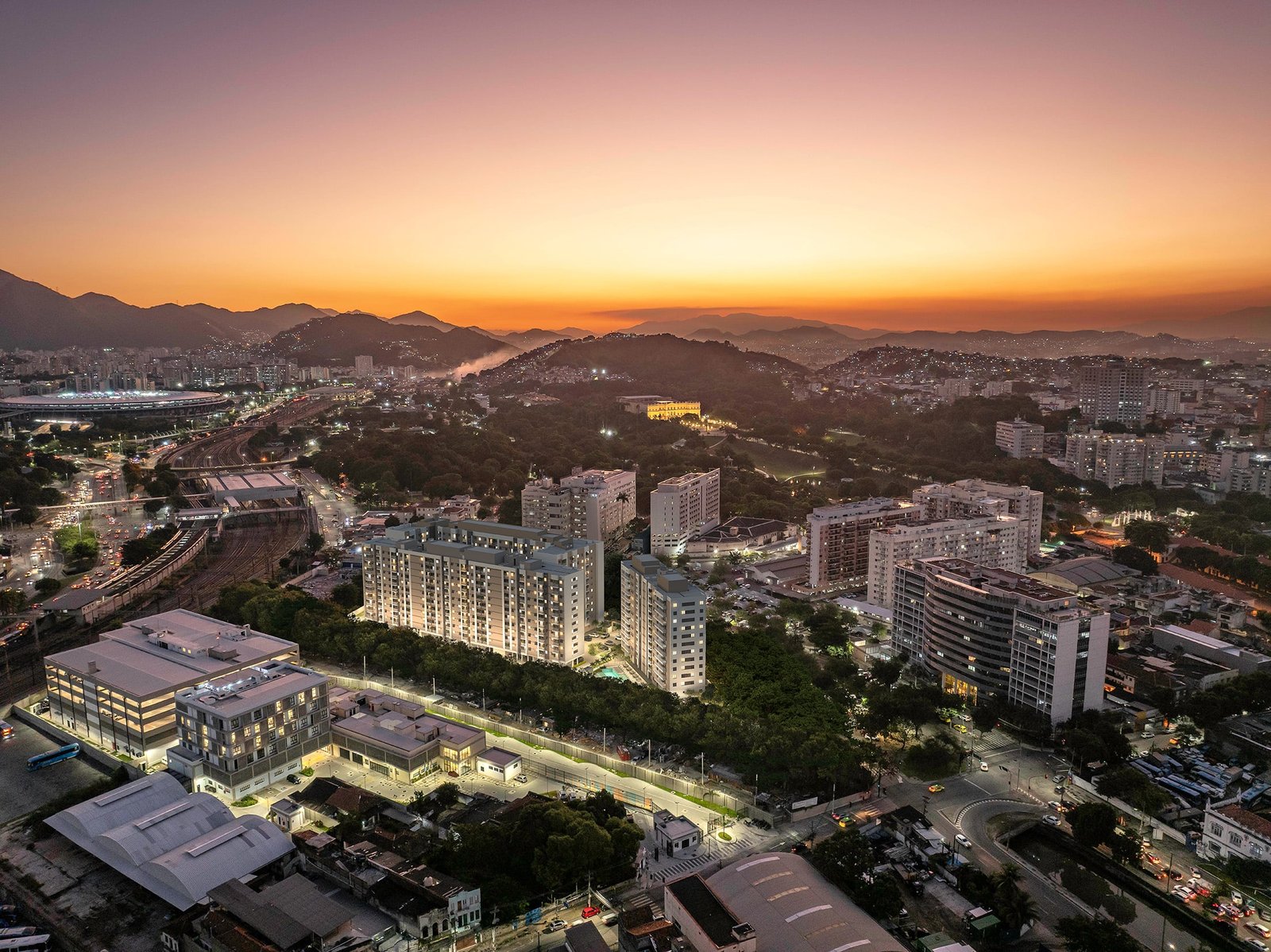 Vista aérea do Residencial Cartola