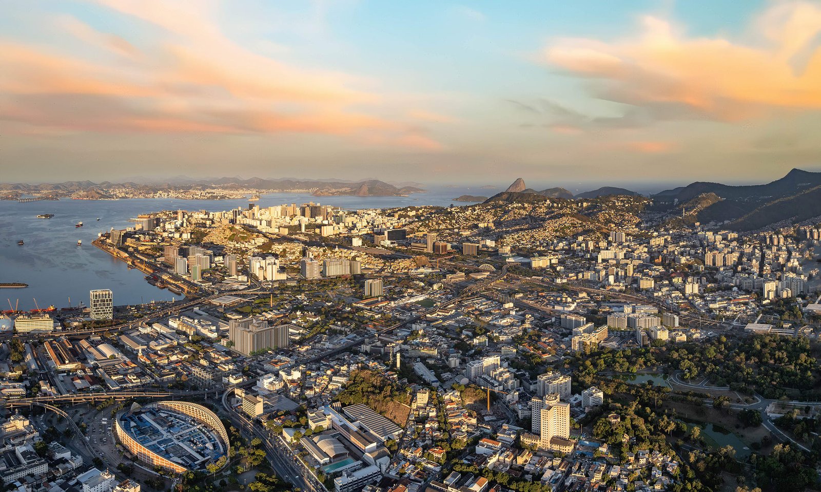 Vista aérea Luzes do Rio